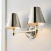 Dorma Bedford Polished Nickel 2 Light Wall Light -Lighting Heaven 30755751