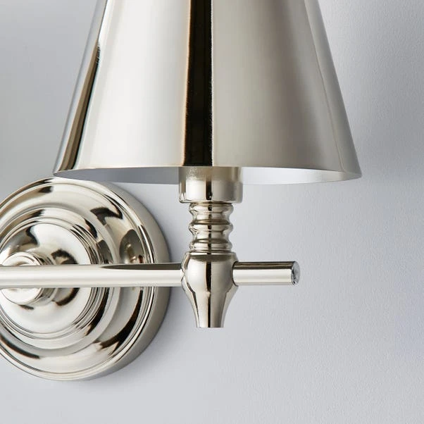 Dorma Bedford Polished Nickel 2 Light Wall Light 5 Dorma Bedford Polished Nickel 2 Light Wall Light - Image 3