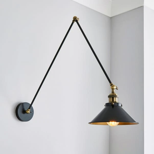 Dunelm Logan Grey Arm Ceiling And Wall Light 3 Dunelm Logan Grey Arm Ceiling And Wall Light