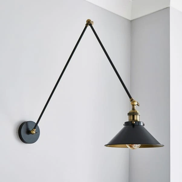 Dunelm Logan Grey Arm Ceiling And Wall Light 4 Dunelm Logan Grey Arm Ceiling And Wall Light - Image 2