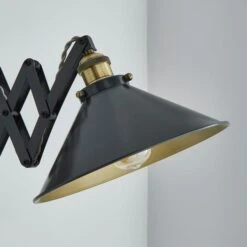 Dunelm Logan Extendable Plug In Grey Wall Light -Lighting Heaven 30755759 alt02