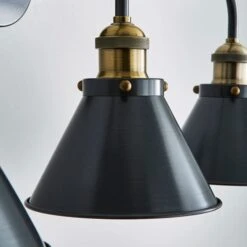 Dunelm Logan Grey 3 Light Wall Light 10 Dunelm Logan Grey 3 Light Wall Light -Lighting Heaven 30755760 alt02