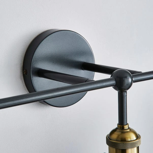 Dunelm Logan Grey 3 Light Wall Light 6 Dunelm Logan Grey 3 Light Wall Light - Image 4