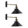Dunelm Logan Grey Industrial Wall Light Twin Pack -Lighting Heaven 30762320