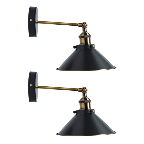 Dunelm Logan Grey Industrial Wall Light Twin Pack 8 Dunelm Logan Grey Industrial Wall Light Twin Pack - Image 6