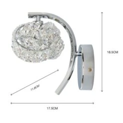 Dunelm Cecilie Glass Wall Light Twin Pack -Lighting Heaven 30762442 alt05