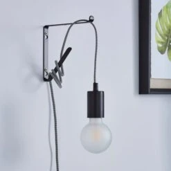 Dunelm Bradford Plug In Flex Set Twin Pack Matt Black 10 Dunelm Bradford Plug In Flex Set Twin Pack Matt Black -Lighting Heaven 30762451 alt02