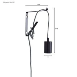 Dunelm Bradford Plug In Flex Set Twin Pack Matt Black 13 Dunelm Bradford Plug In Flex Set Twin Pack Matt Black -Lighting Heaven 30762451 alt05