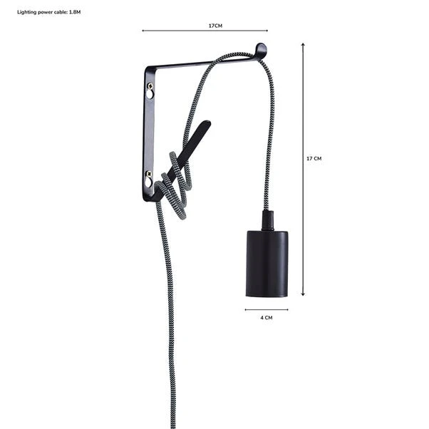 Dunelm Bradford Plug In Flex Set Twin Pack Matt Black 8 Dunelm Bradford Plug In Flex Set Twin Pack Matt Black - Image 6