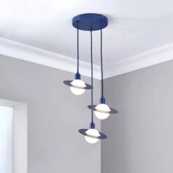 Dunelm Saturn 3 Light Cluster Ceiling Fitting