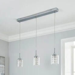 Dunelm Frankie 3 Light Bar Ceiling Fitting -Lighting Heaven 30763287 alt01