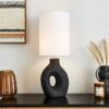 Dunelm Dinah Sculptural Black Table Lamp -Lighting Heaven 30763290
