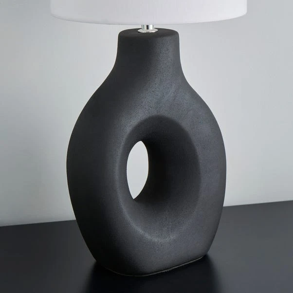 Dunelm Dinah Sculptural Black Table Lamp 5 Dunelm Dinah Sculptural Black Table Lamp - Image 3