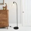 Churchgate Allexton Black Floor Lamp -Lighting Heaven 30763301