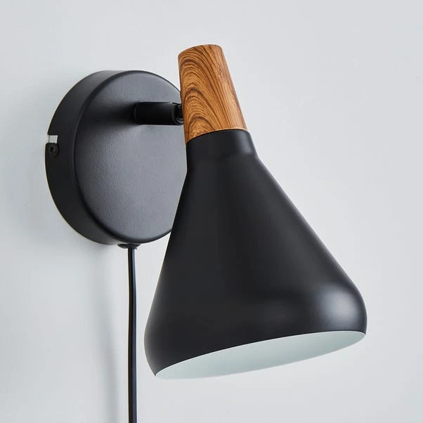 Elements Wolston Plug In Wall Light 4 Elements Wolston Plug In Wall Light - Image 2