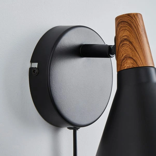 Elements Wolston Plug In Wall Light 6 Elements Wolston Plug In Wall Light - Image 4