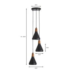 Elements Wolston 3 Light Cluster Ceiling Fitting 13 Elements Wolston 3 Light Cluster Ceiling Fitting -Lighting Heaven 30766164 alt07