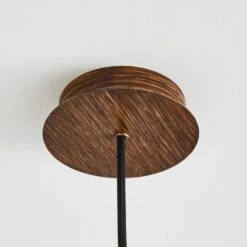 Dunelm Tien Walnut 1 Light Pendant Ceiling Fitting -Lighting Heaven 30766176 alt03