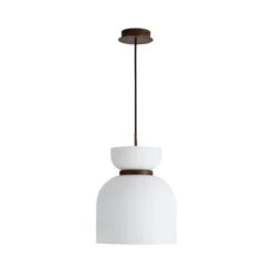 Dunelm Tien Walnut 1 Light Pendant Ceiling Fitting -Lighting Heaven 30766176 alt05