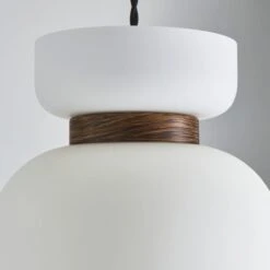 Dunelm Tien Walnut Easyfit Pendant 9 Dunelm Tien Walnut Easyfit Pendant -Lighting Heaven 30766178 alt02