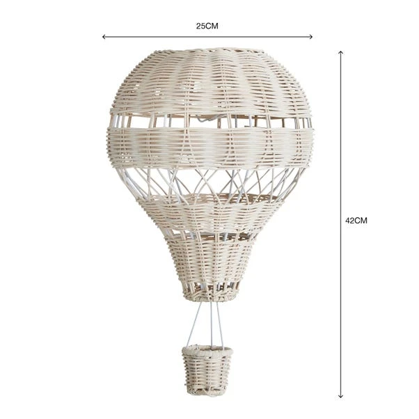 Dunelm Hot Air Balloon Rattan Easy Fit Pendant 8 Dunelm Hot Air Balloon Rattan Easy Fit Pendant - Image 6
