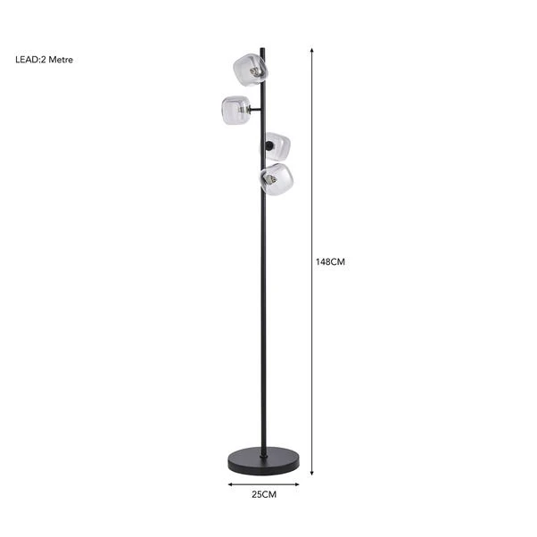 Elements Tollose 4 Light Floor Lamp 8 Elements Tollose 4 Light Floor Lamp - Image 6