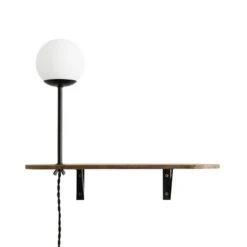 Elements Visby Shelf Wall Light Walnut -Lighting Heaven 30768647 alt05