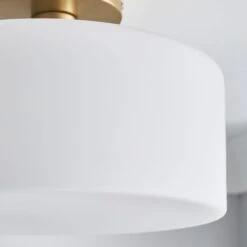 Dunelm Amelie Opal Gold Glass Flush Ceiling Fitting 10 Dunelm Amelie Opal Gold Glass Flush Ceiling Fitting -Lighting Heaven 30768668 alt02