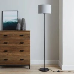 Dunelm Ava Black Floor Lamp Base -Lighting Heaven 30769758 alt03