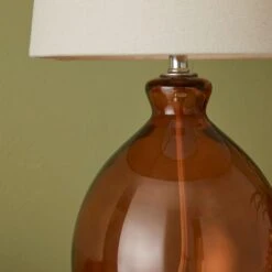 Dunelm Abbott Glass Table Lamp -Lighting Heaven 30770023 alt02