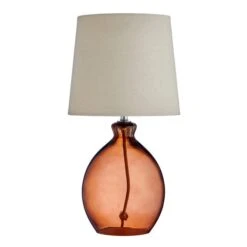 Dunelm Abbott Glass Table Lamp -Lighting Heaven 30770023 alt03