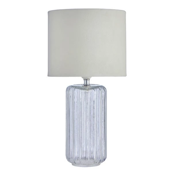 Dunelm Christine Ribbed Glass Table Lamp 6 Dunelm Christine Ribbed Glass Table Lamp - Image 4