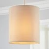 Dunelm Nesa 18cm Velvet Cylinder Shade -Lighting Heaven 30770046