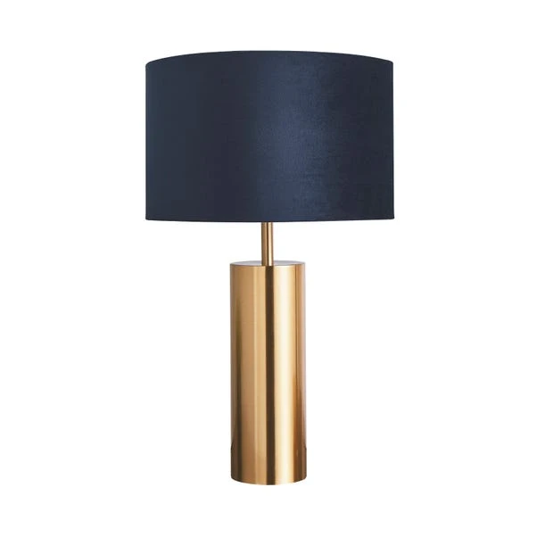 Dunelm Nesa Brushed Gold And Navy Touch Table Lamp 6 Dunelm Nesa Brushed Gold And Navy Touch Table Lamp - Image 4