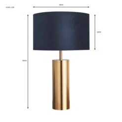 Dunelm Nesa Brushed Gold And Navy Touch Table Lamp 11 Dunelm Nesa Brushed Gold And Navy Touch Table Lamp -Lighting Heaven 30770048 alt07