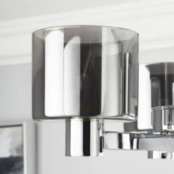 Dunelm Erin Ceiling 3 Light Smoked Ceiling Fitting 10 Dunelm Erin Ceiling 3 Light Smoked Ceiling Fitting -Lighting Heaven 30770082 alt02