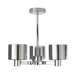 Dunelm Erin Ceiling 3 Light Smoked Ceiling Fitting 12 Dunelm Erin Ceiling 3 Light Smoked Ceiling Fitting -Lighting Heaven 30770082 alt05