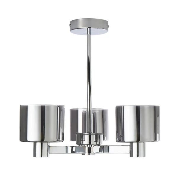 Dunelm Erin Ceiling 3 Light Smoked Ceiling Fitting 7 Dunelm Erin Ceiling 3 Light Smoked Ceiling Fitting - Image 5