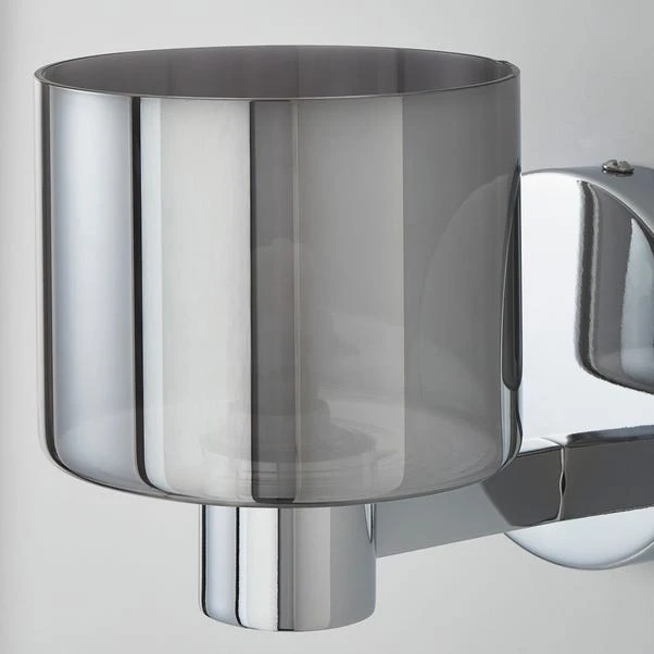 Dunelm Erin Smoked Wall Light 5 Dunelm Erin Smoked Wall Light - Image 3