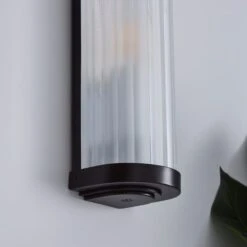 Dunelm Ripon Bathroom Wall Light Matt Black -Lighting Heaven 30780623 alt02