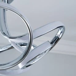 Dunelm Cortez 5 Light Integrated LED Swirl Semi-Flush Ceiling Fitting -Lighting Heaven 30781655 alt02