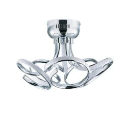 Dunelm Cortez 5 Light Integrated LED Swirl Semi-Flush Ceiling Fitting -Lighting Heaven 30781655 alt04