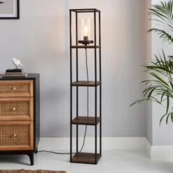 Dunelm Fulton Shelved Floor Lamp