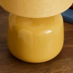 Dunelm Oslo Ochre Ceramic Table Lamp -Lighting Heaven 30783574 alt02