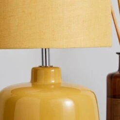 Dunelm Oslo Ochre Ceramic Table Lamp -Lighting Heaven 30783574 alt03