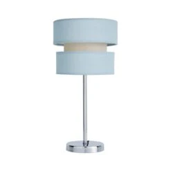 Dunelm Frea Duck Egg Table Lamp -Lighting Heaven 30784189 alt04