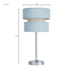 Dunelm Frea Duck Egg Table Lamp -Lighting Heaven 30784189 alt05