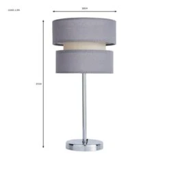 Dunelm Frea Grey Table Lamp 13 Dunelm Frea Grey Table Lamp -Lighting Heaven 30786016 alt05