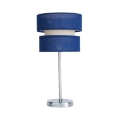 Dunelm Frea Navy Table Lamp -Lighting Heaven 30786019 alt04