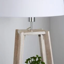Dunelm Beaumont Plant Stand Natural Wood Floor Lamp 11 Dunelm Beaumont Plant Stand Natural Wood Floor Lamp -Lighting Heaven 30787666 alt03